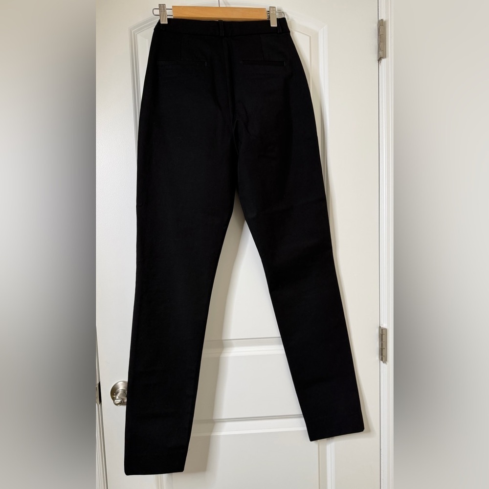 Banana Republic High-Rise Sloan Black Dress Pants 2 Tall Slim Leg Trousers - Picture 4 of 9